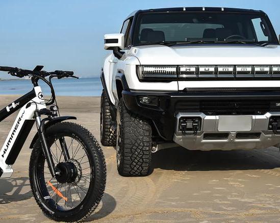 Суровый полноприводной электровелосипед EV AWD от Hummer